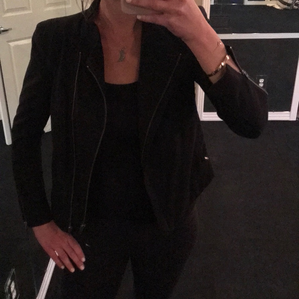 Black Helmut Lang Double ZIP Jacket